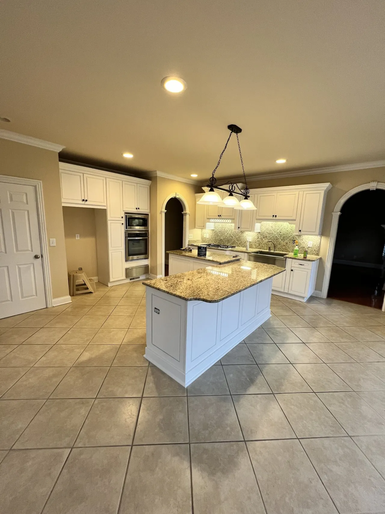 Freshly painted kitchen cabinets — cabinet refinishing in Nashville, TN